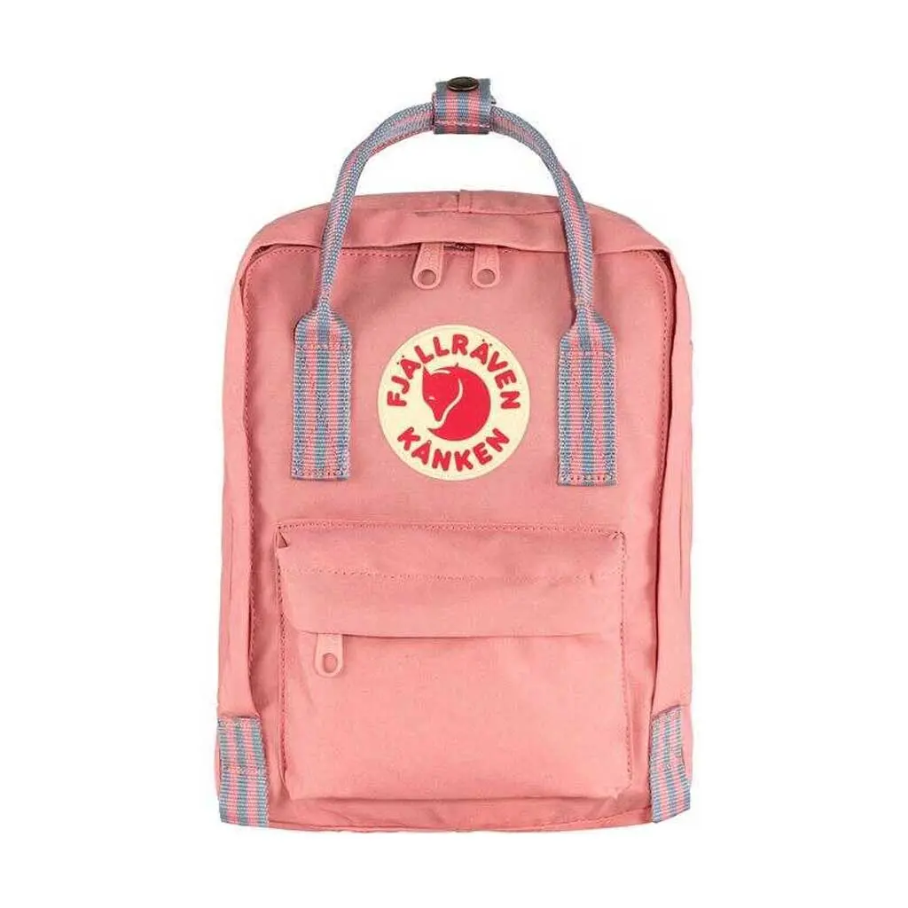 Fjallraven Kanken Mini Backpack - Pink Long Stripes 1