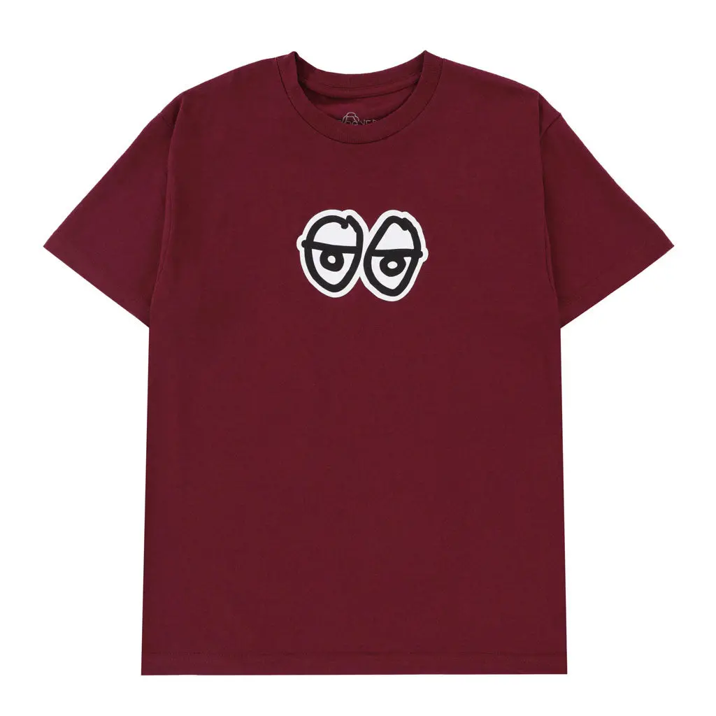 Krooked Eyes Lg S/S Tee - Burgundy 1