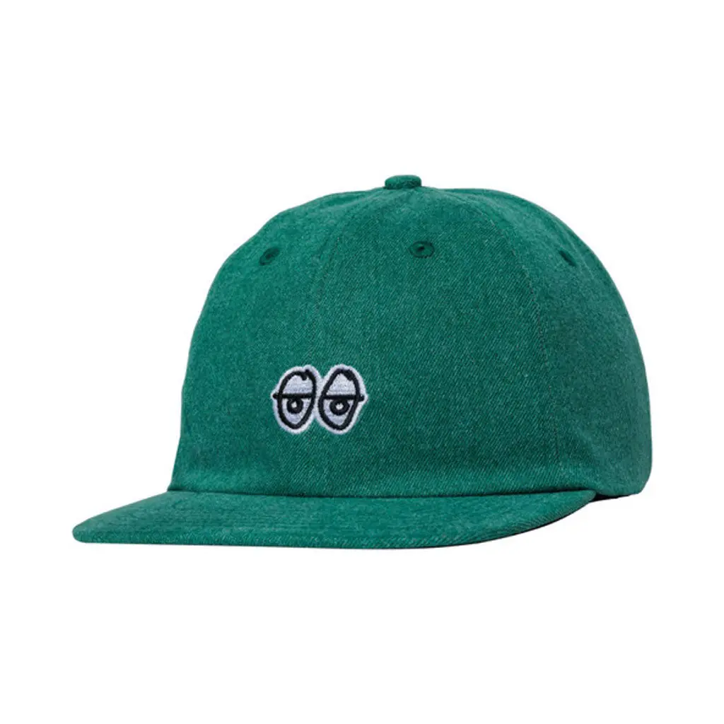 Krooked Eyes Strapback - Green Denim 1