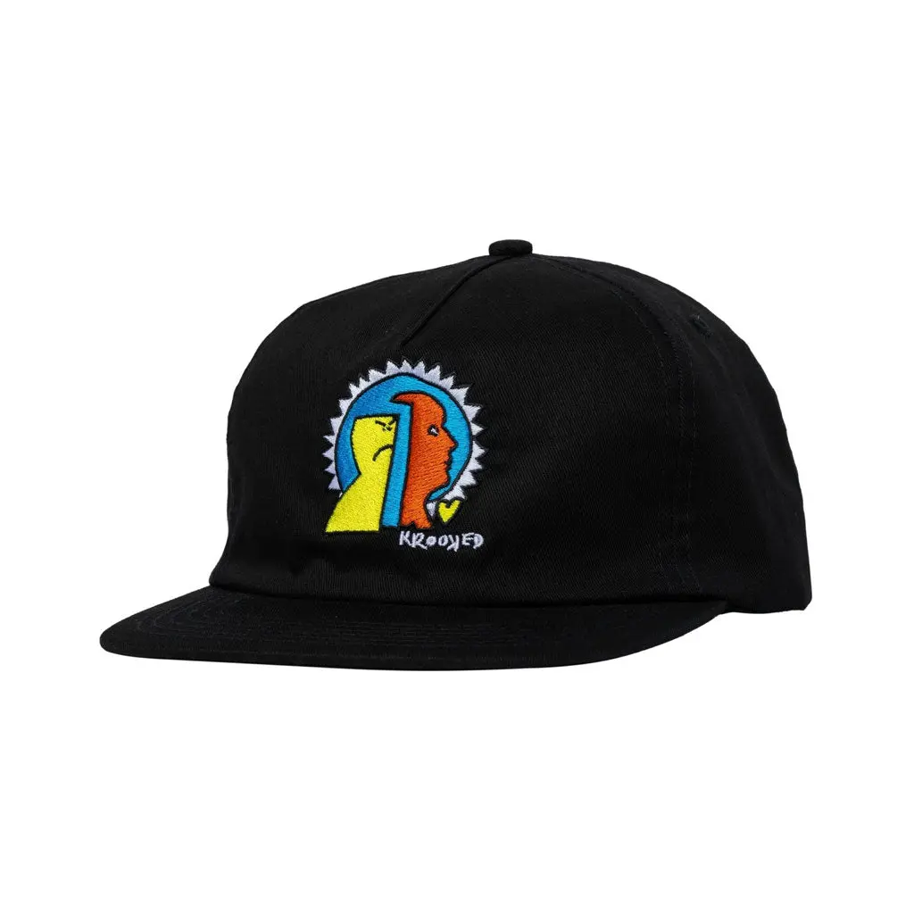Krooked Mad Back Snapback - Black 1