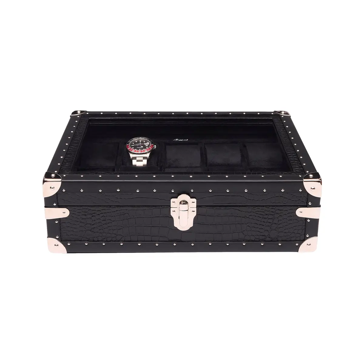 Brompton Optic Ten Watch Box - Black 1