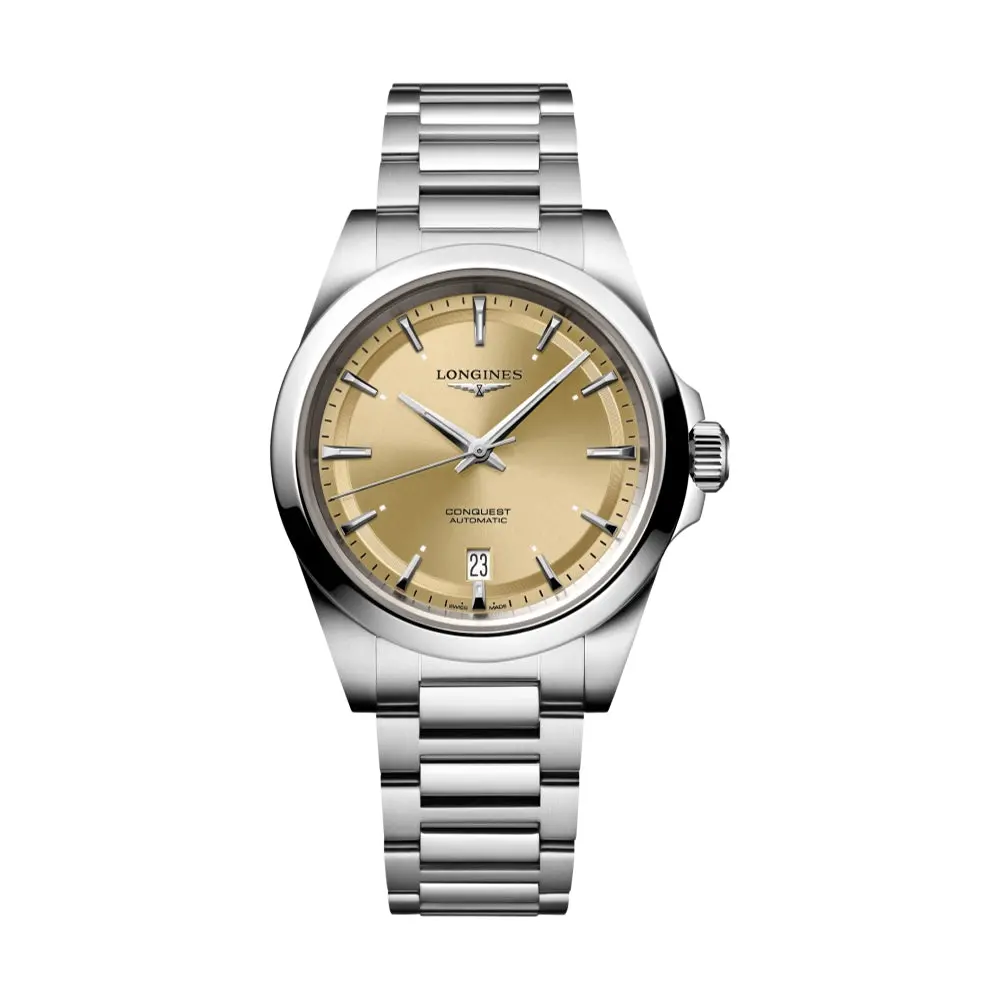 Conquest 38Mm - Champagne Gold On Bracelet 1