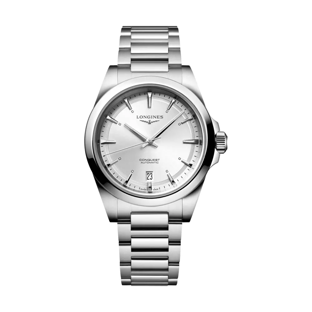 Conquest 38Mm - Silver On Bracelet 1