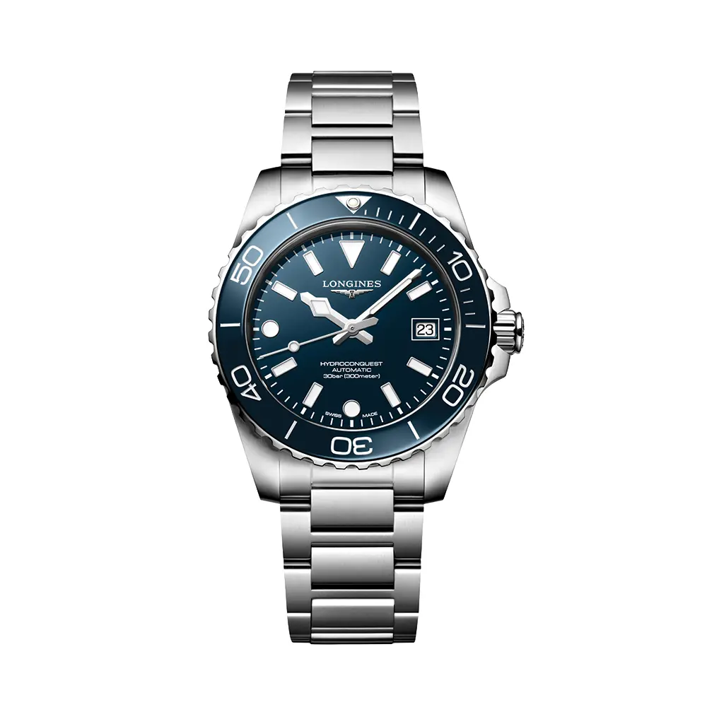 Hydroconquest 39Mm - Blue On Bracelet 1