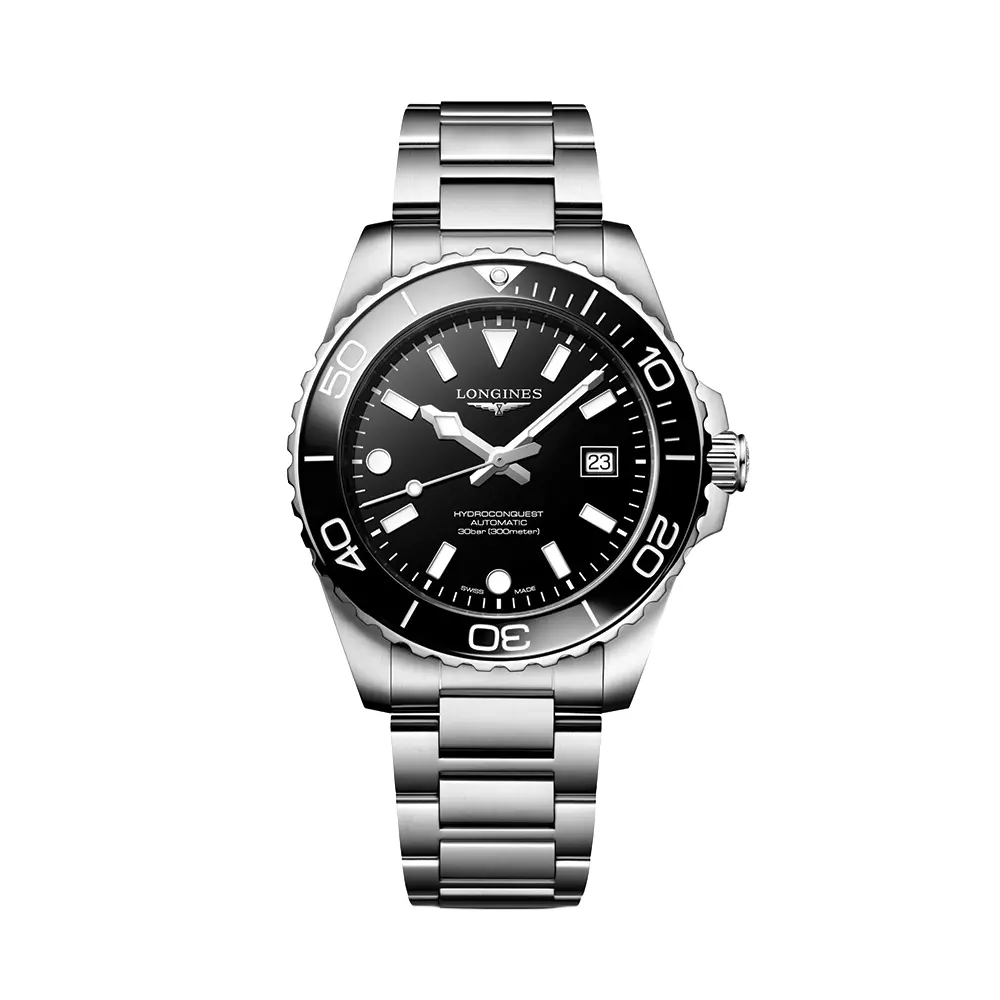 Hydroconquest 42Mm - Black On Bracelet 1
