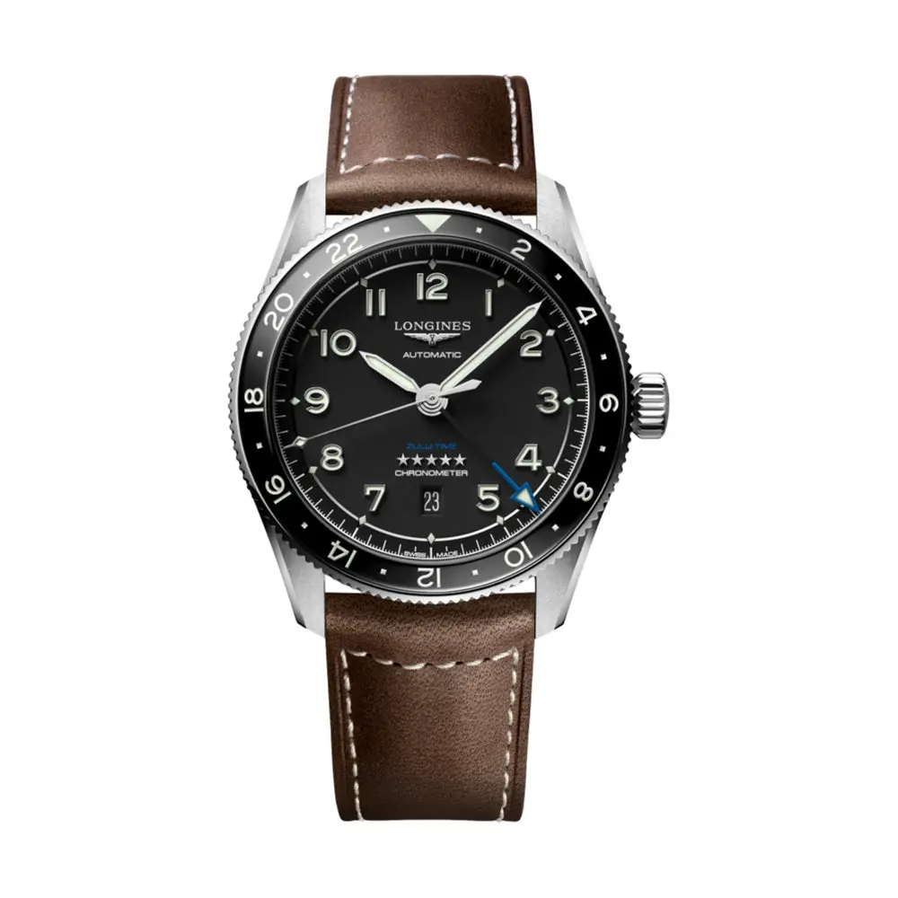 Spirit Zulu Time 42Mm - Black On Leather Strap 1