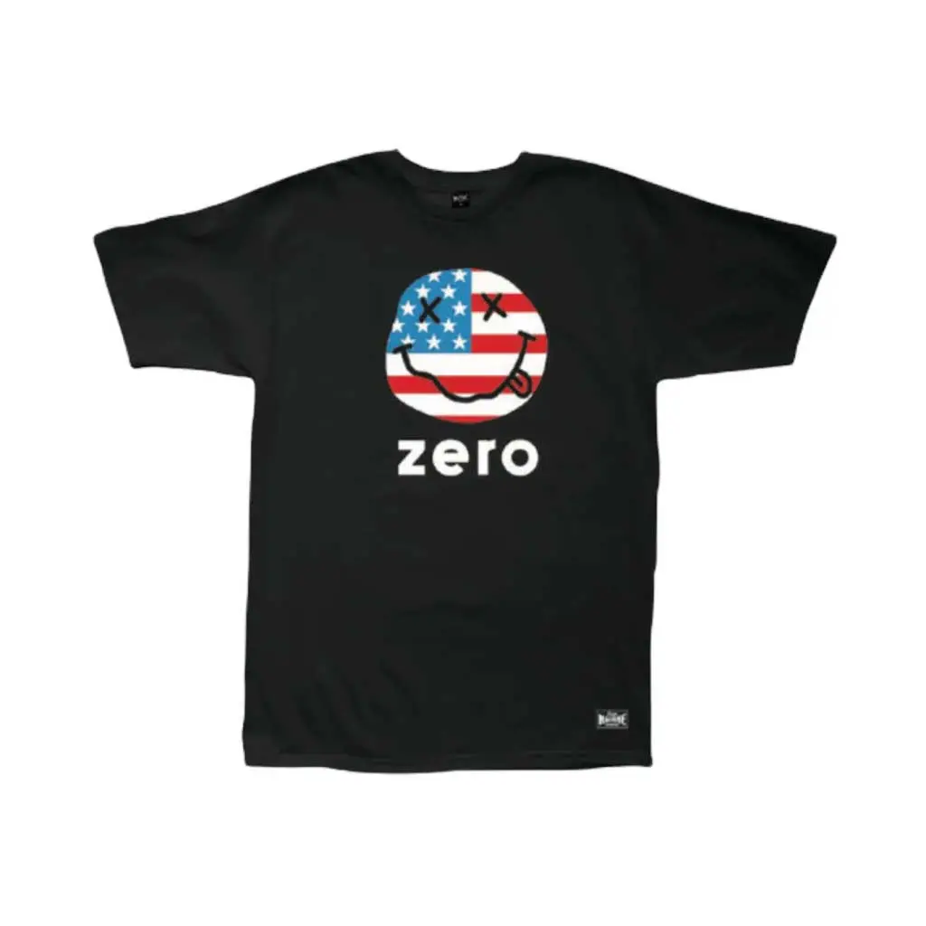 Loser Machine X Zero American Smiley Tee - Black 1
