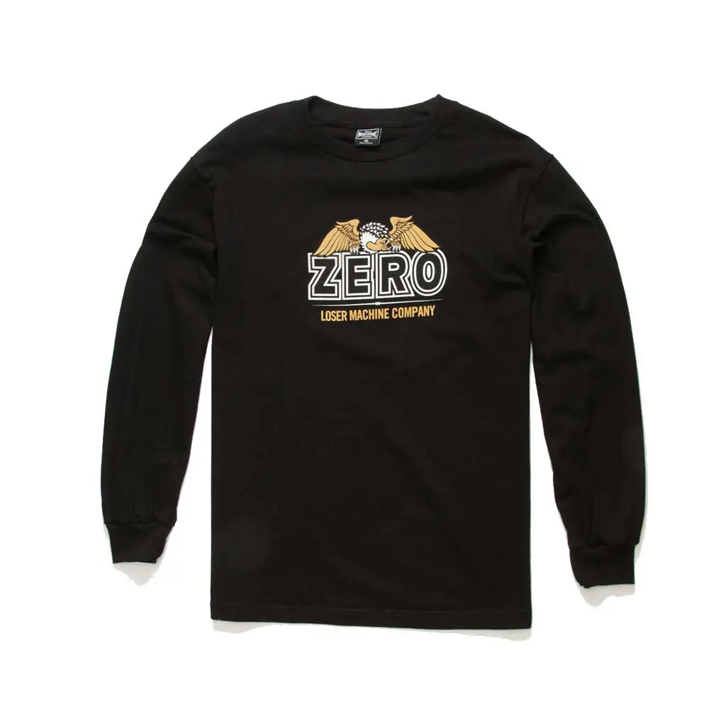 Loser Machine X Zero Condor Crest L/S Tee - Black 1