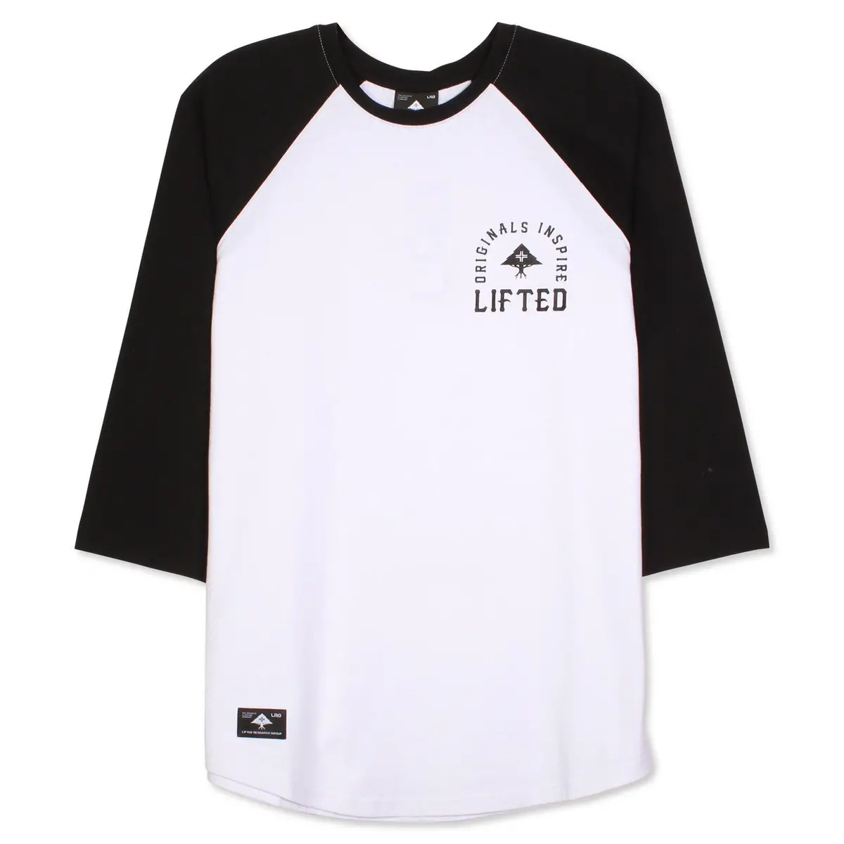 Lrg Inspired 3/4 Sleeve Raglan - White 1