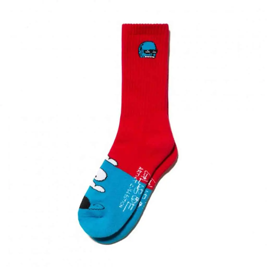 Lakai X Glaboe Crew Socks - Red 1