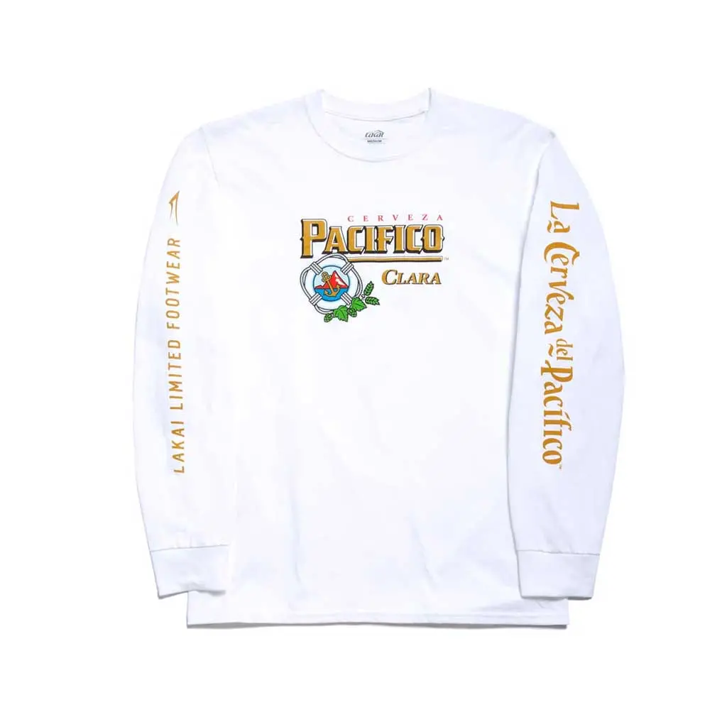 Lakai X Pacifico Cerveza L/S Tee - White 1
