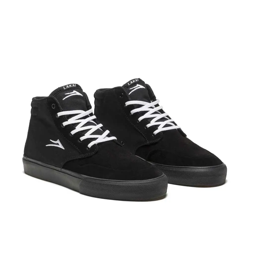 Lakai Riley 3 High - Black/Black Suede 1