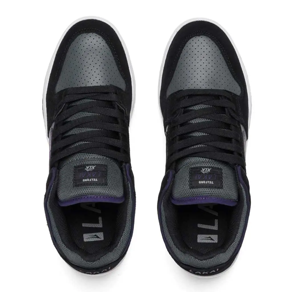 Lakai Telford Low - Black/Grey Suede 3