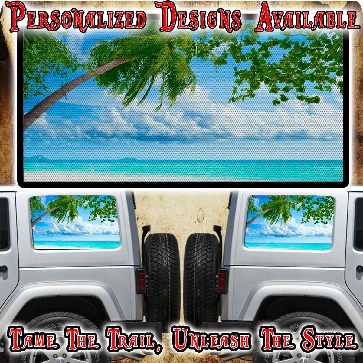 Beach Rear Quarter Window See Through Graphic. 1