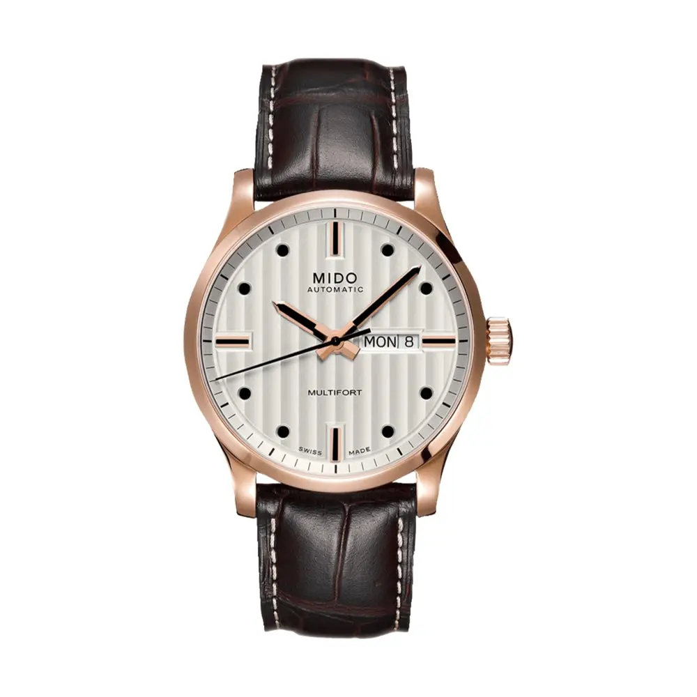 Multifort Gent Silver Leather Strap 1