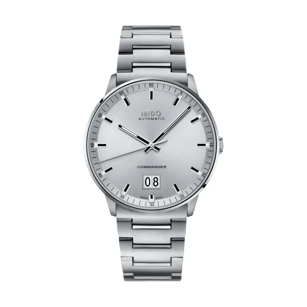 Commander Big Date 42Mm - Silver On Bracelet 1