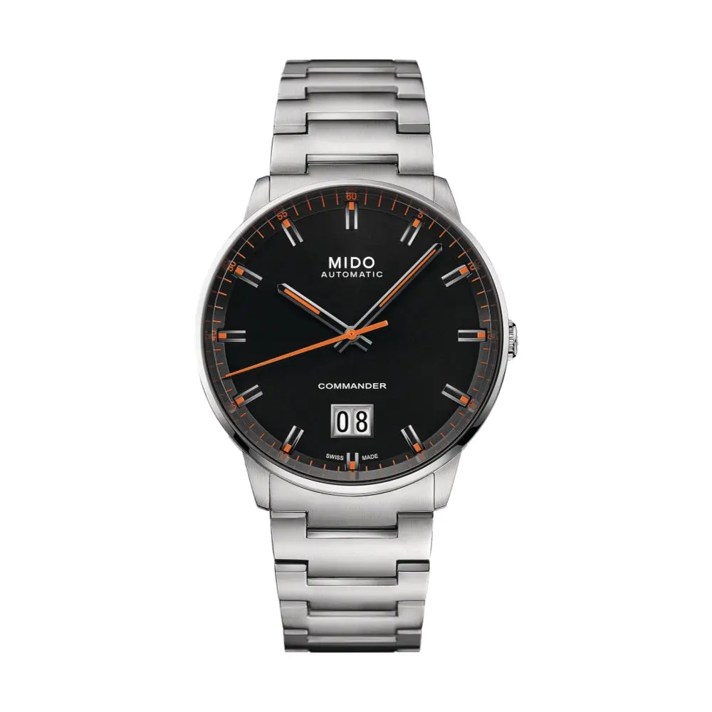 Commander Big Date 42Mm - Black On Bracelet 1
