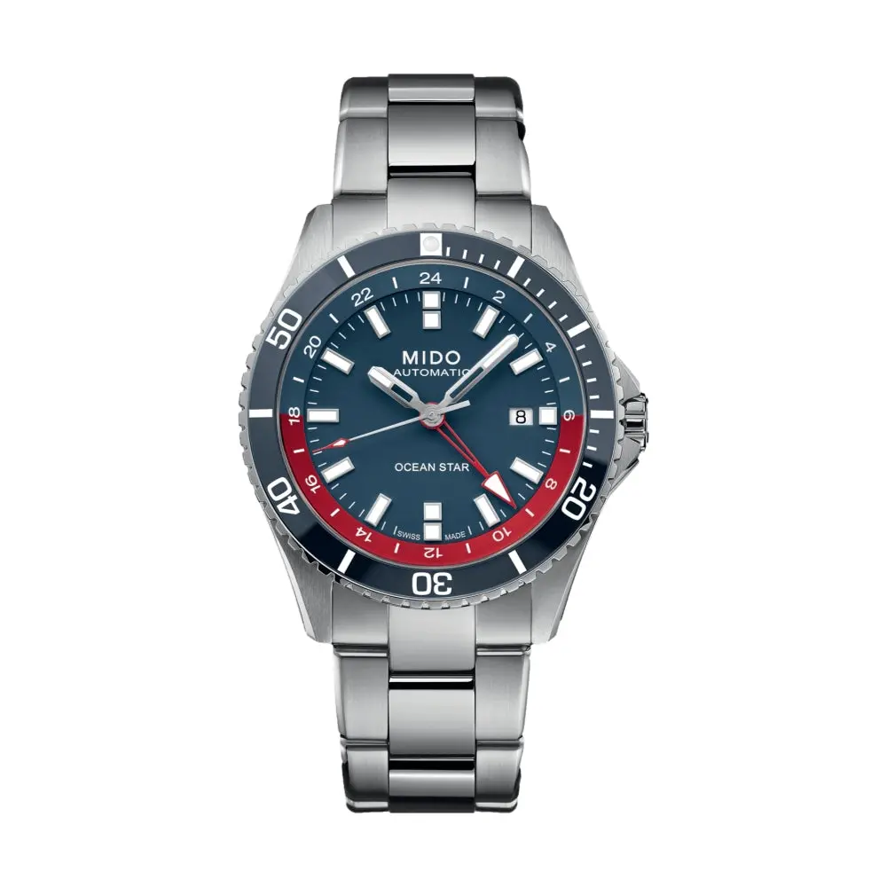 Ocean Star Gmt Special Edition 44Mm - Blue On Bracelet W/ Additional Fabric Strap 1