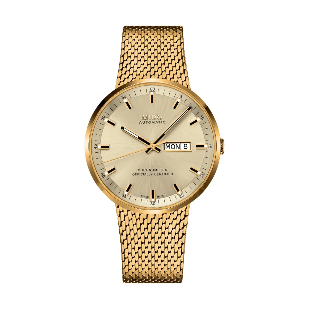 Commander Icône Yellow Gold Pvd 42.5Mm - Yellow Gold On Bracelet 1