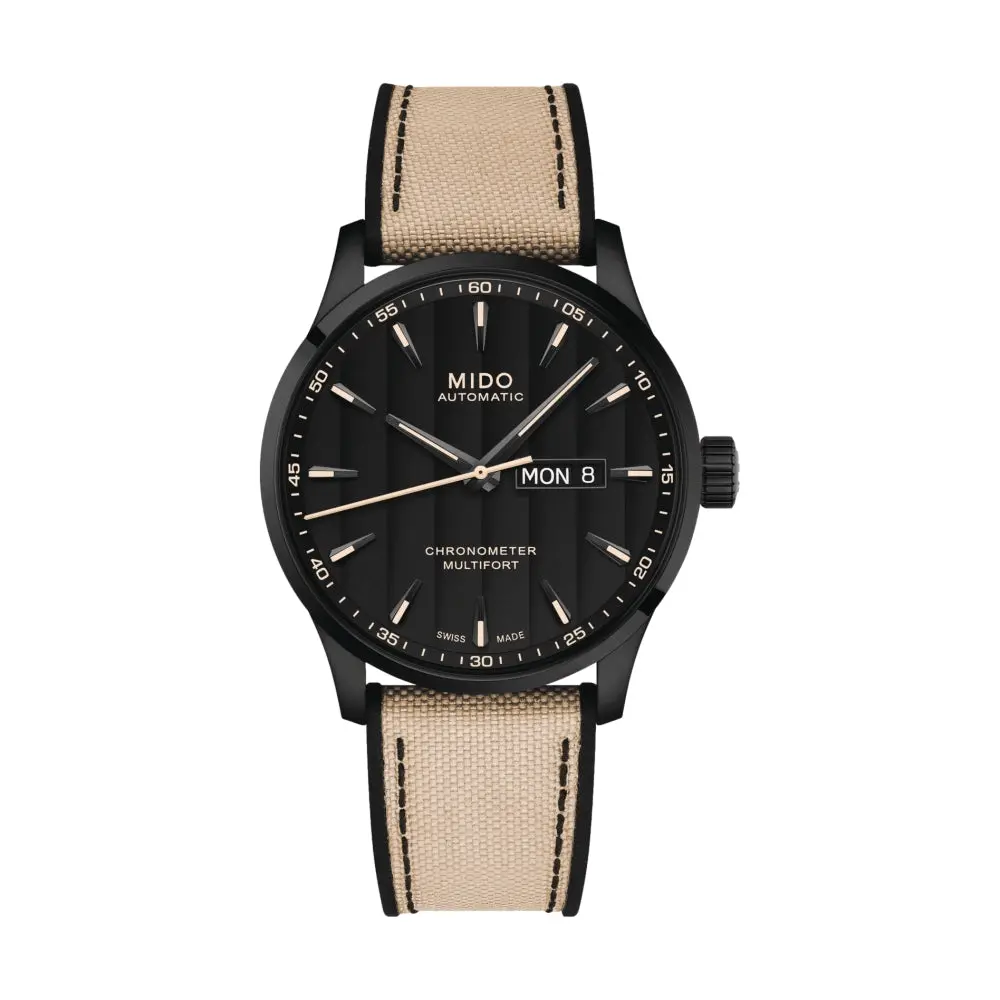 Multifort Chronometer 1 42Mm - Black On Fabric Strap 1