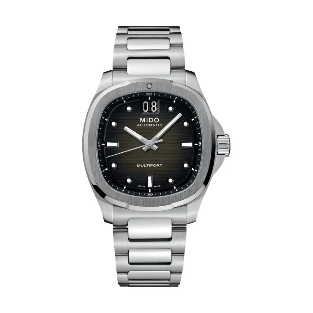 Multifort Tv Big Date 40Mm - Grey On Bracelet 1