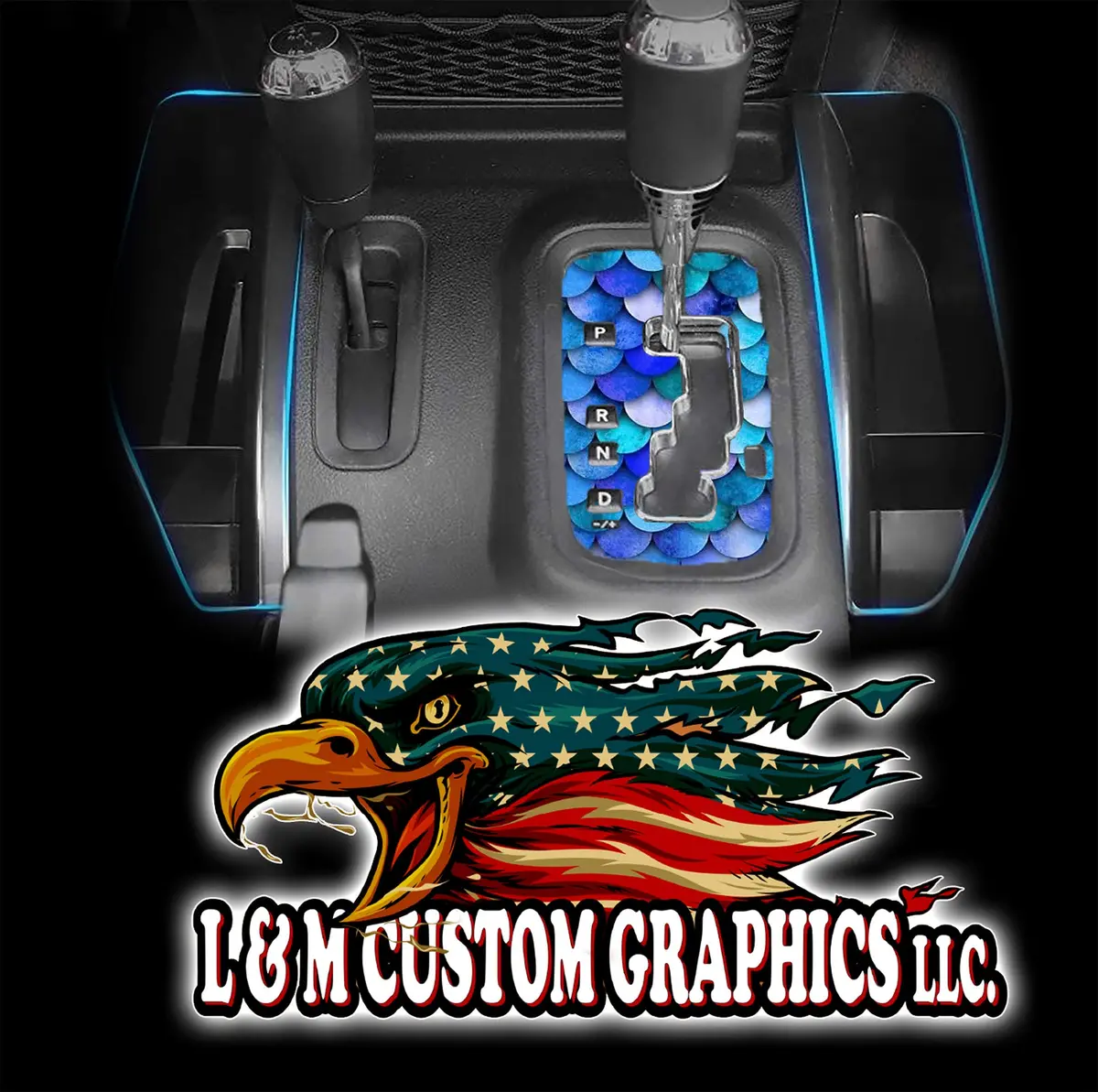 Mermaid Scales Jk Shifter Decal 1