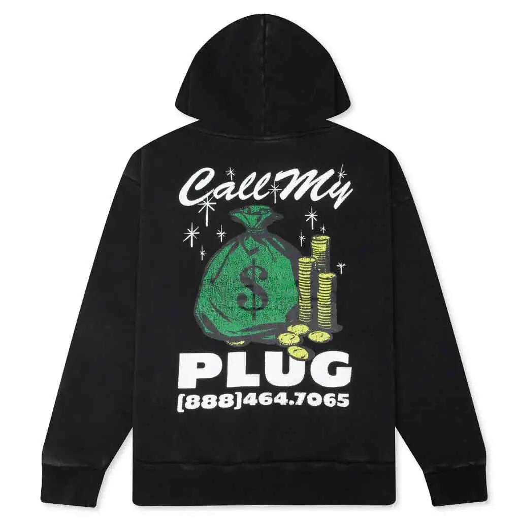 Market Call My Plug Hoodie - Washed Black 1