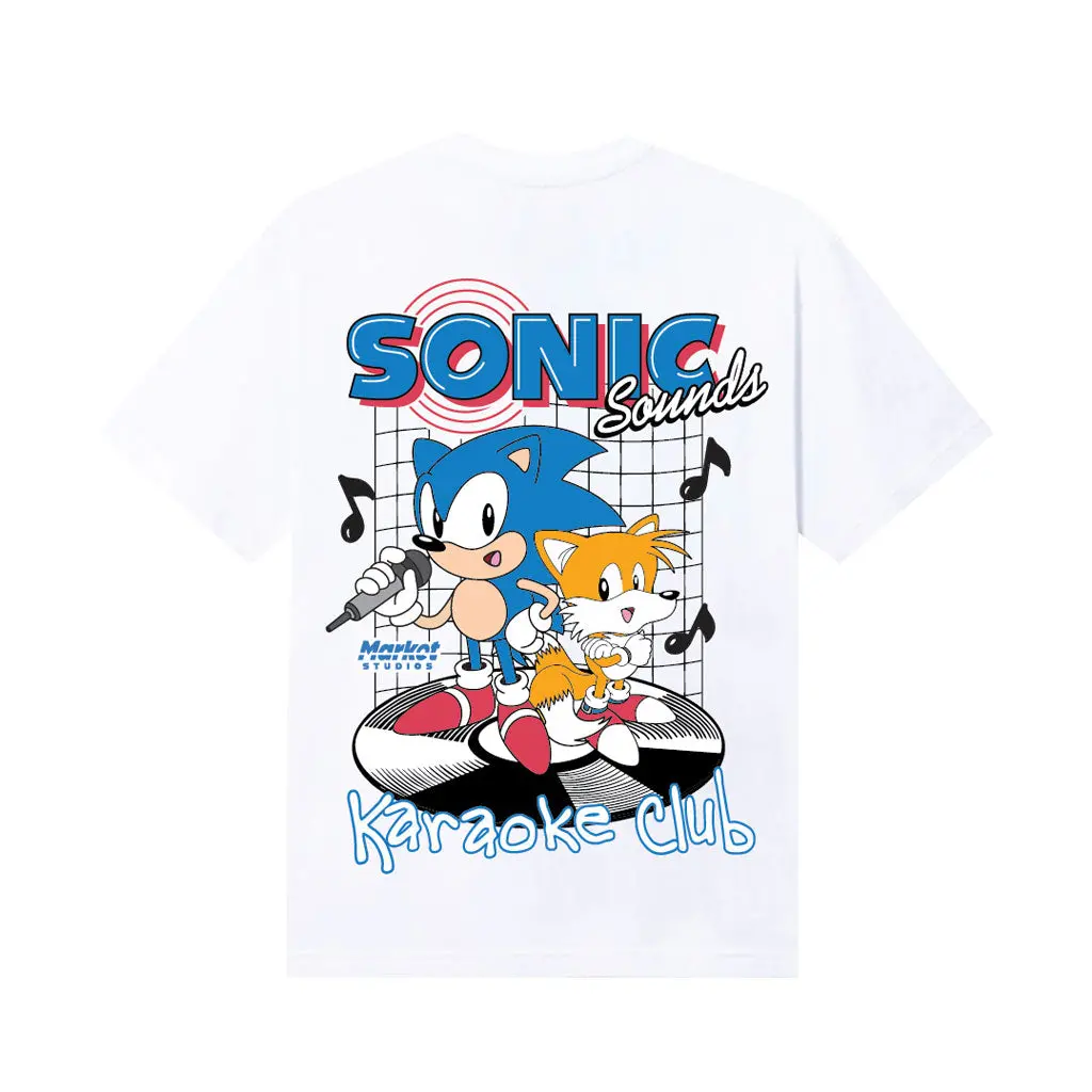 Market X Sonic Sounds Tee - White 1