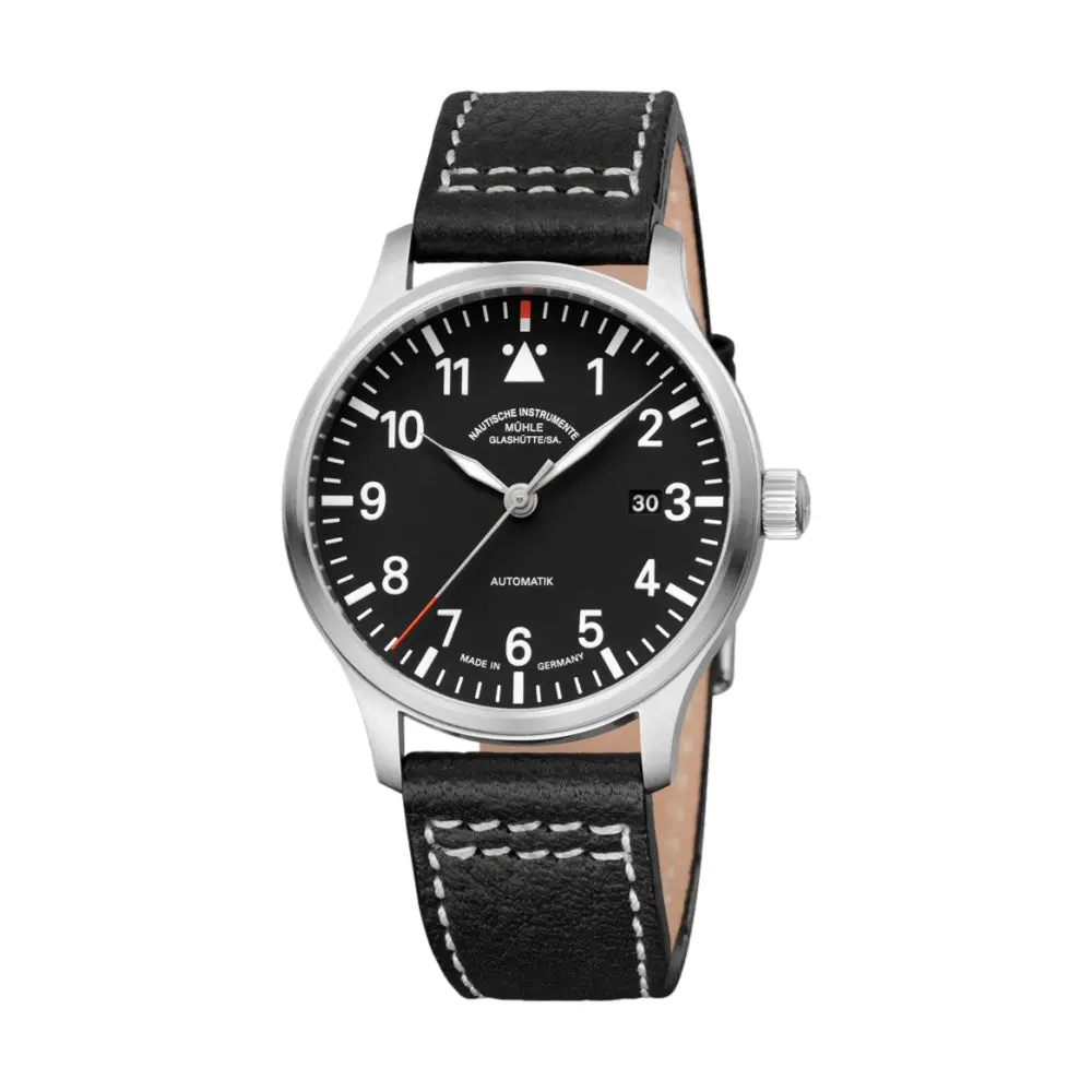 Terrasport Ii 40Mm - Black On Leather Strap 1
