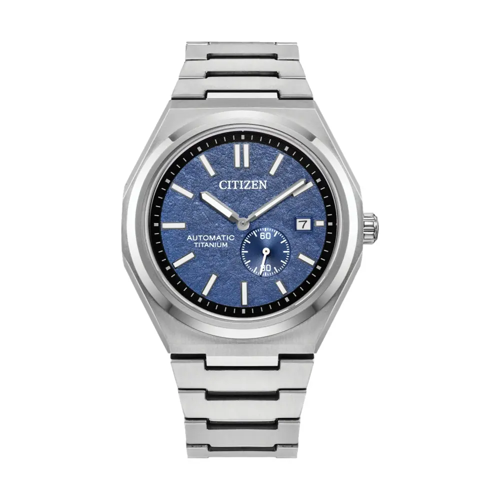 Zenshin Mechanical Super Titanium 40.5Mm - Blue On Bracelet 1