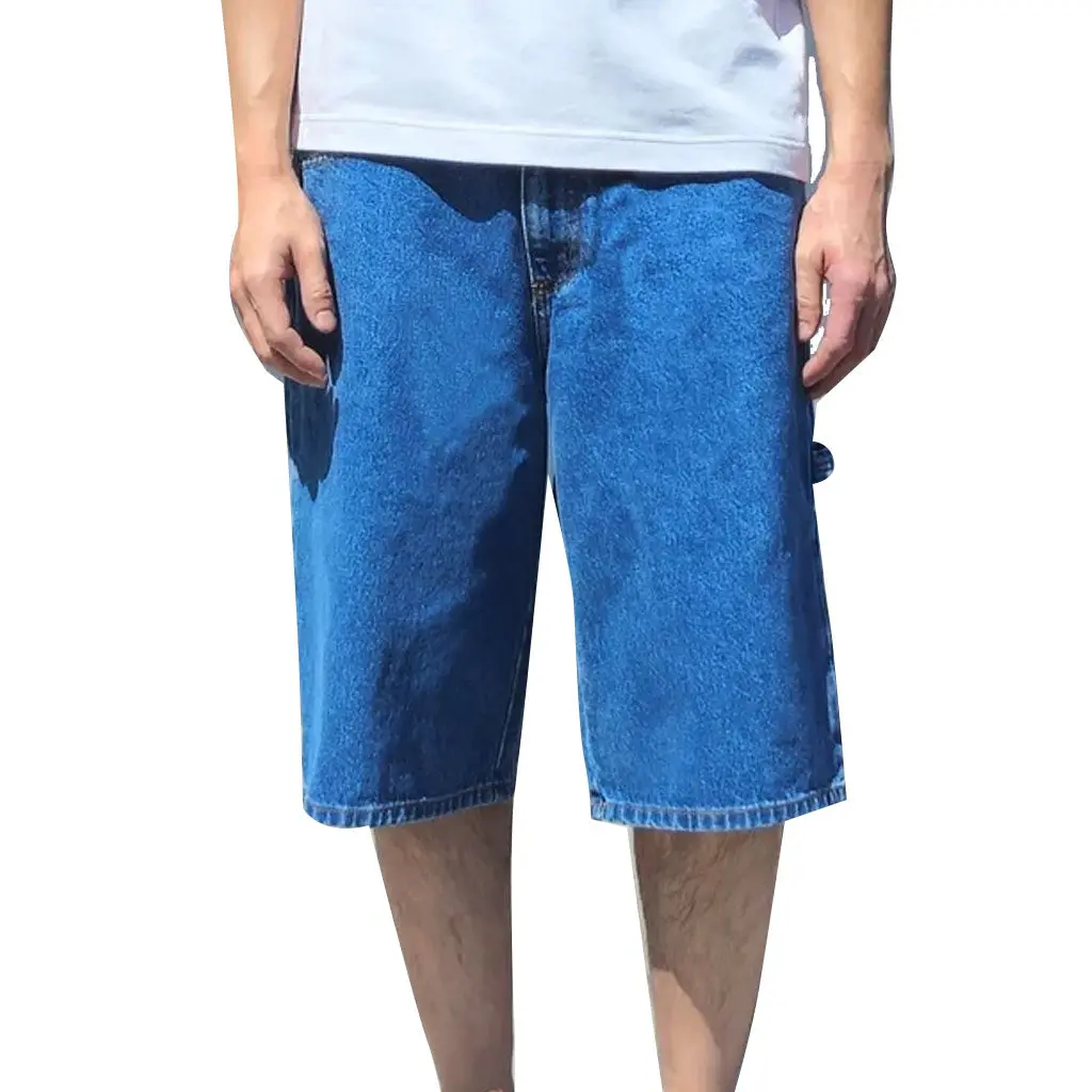 Neo Blue Carpenter Baggy Shorts - Medium Blue 1