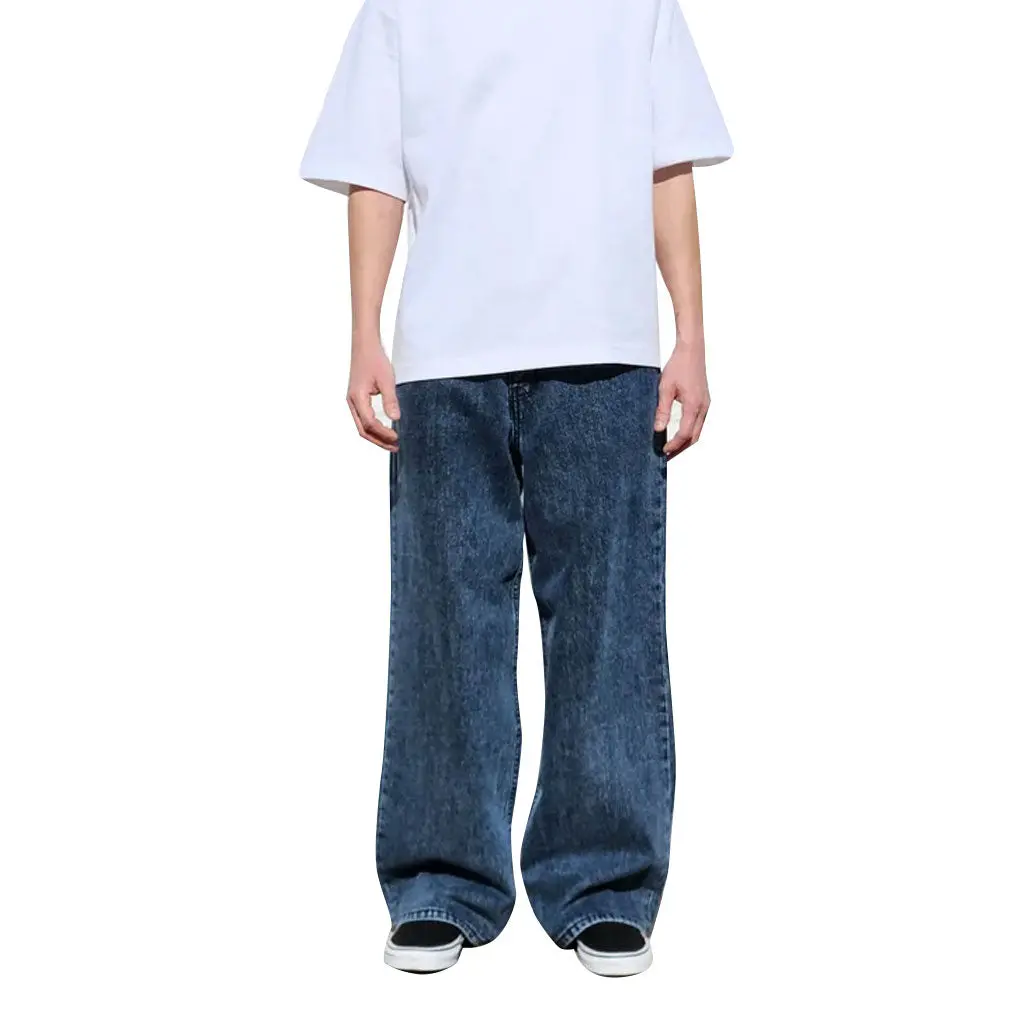 Neo Blue Super Baggy Pant - Acid Stone Dark Blue 1