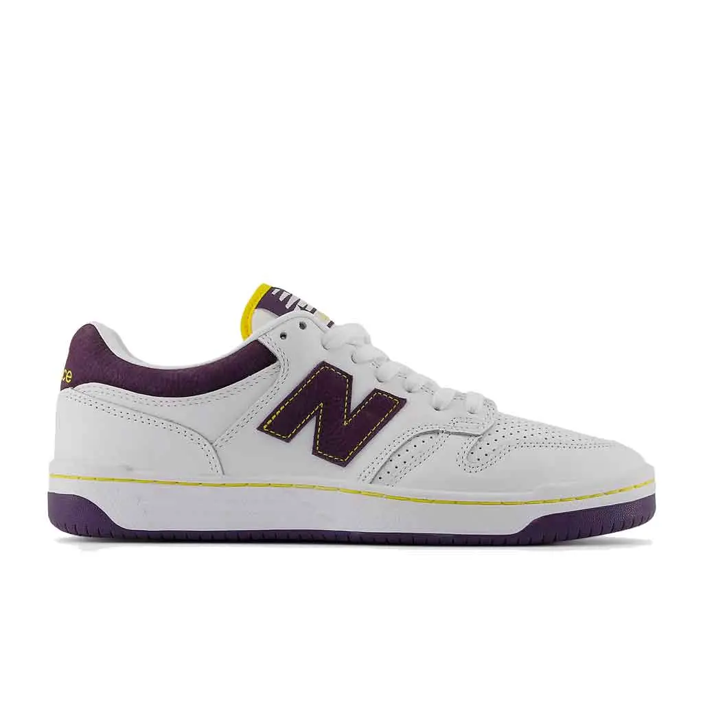 New Balance Numeric 480 Leather - White/Purple 1