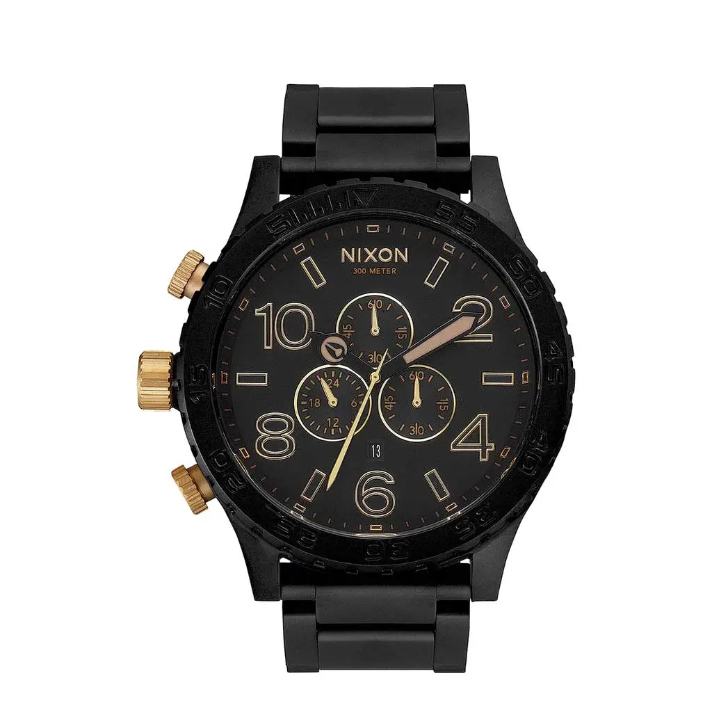 Nixon 51-30 Chrono - Matte Black/Gold 1
