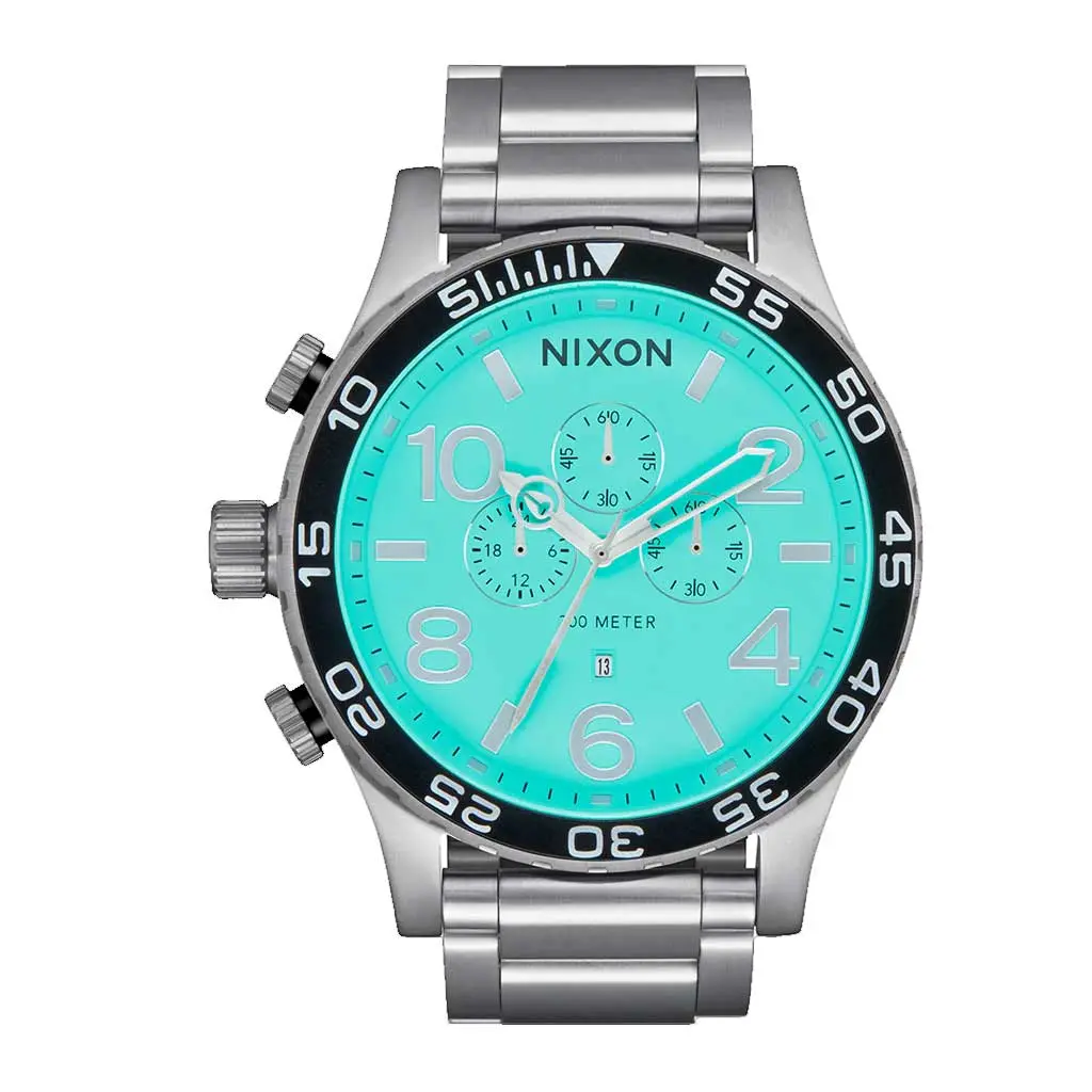 Nixon 51-30 Chrono - Silver/Turquoise 1