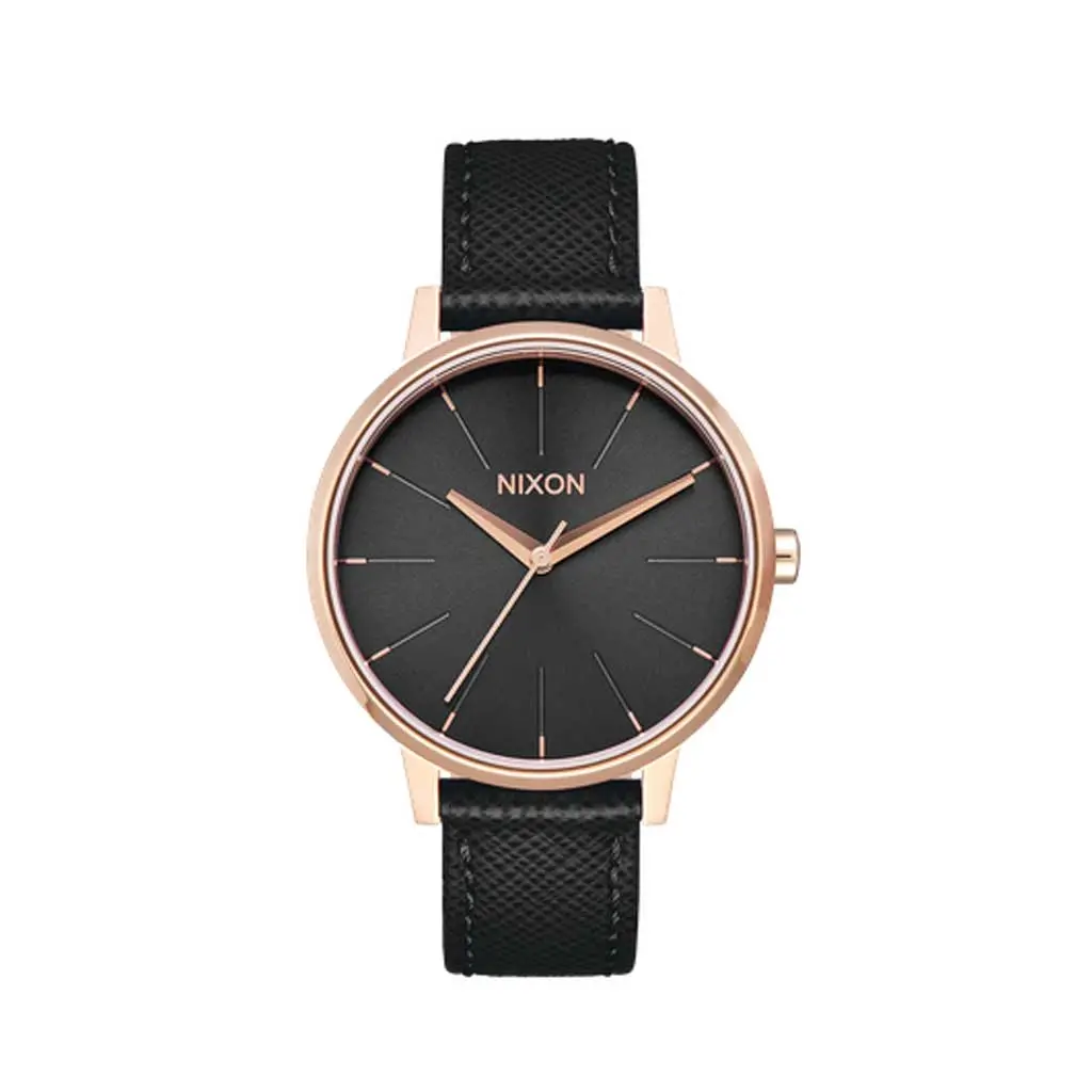Nixon Kensington Leather - Rose Gold/Black 1