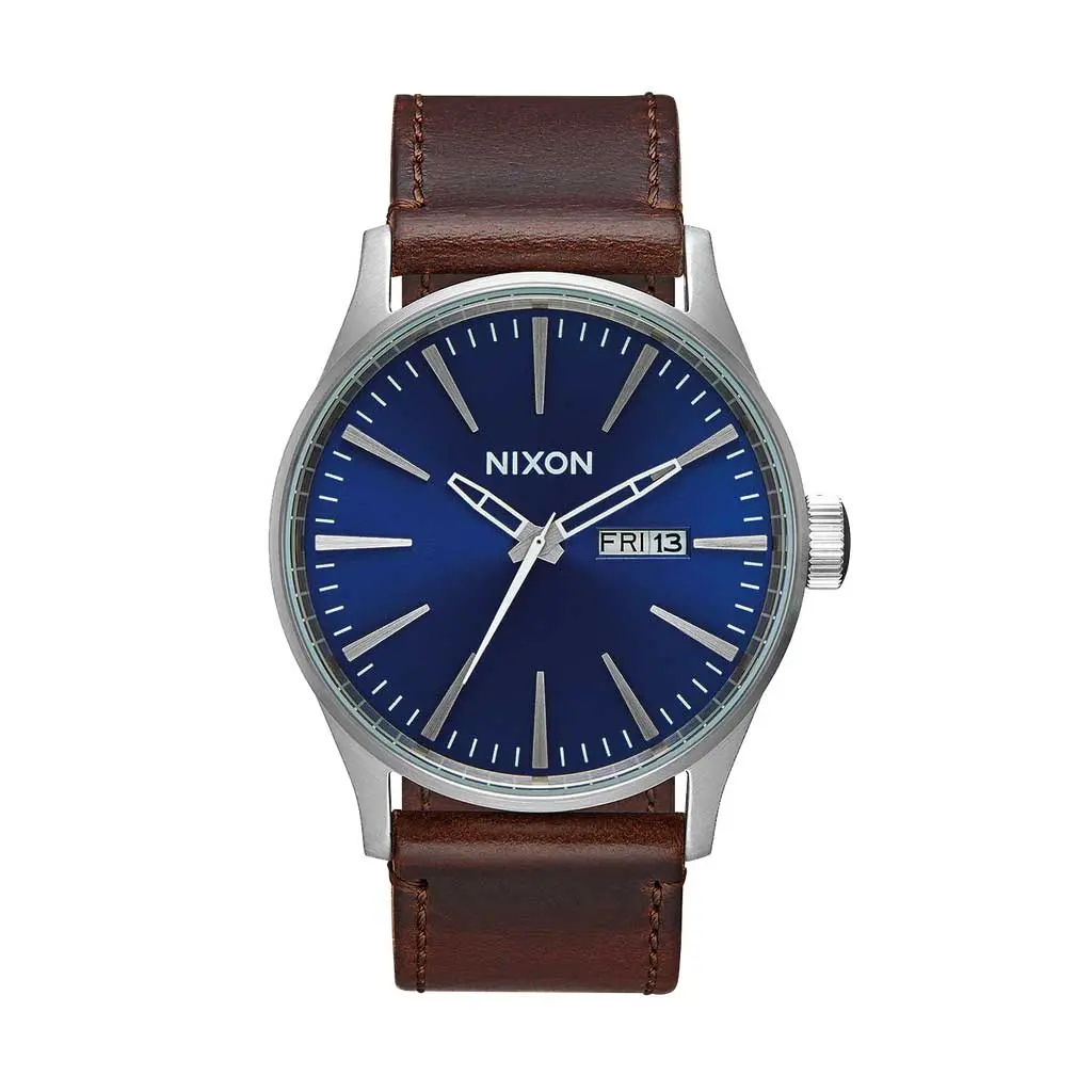 Nixon Sentry Leather - Blue/Brown 1