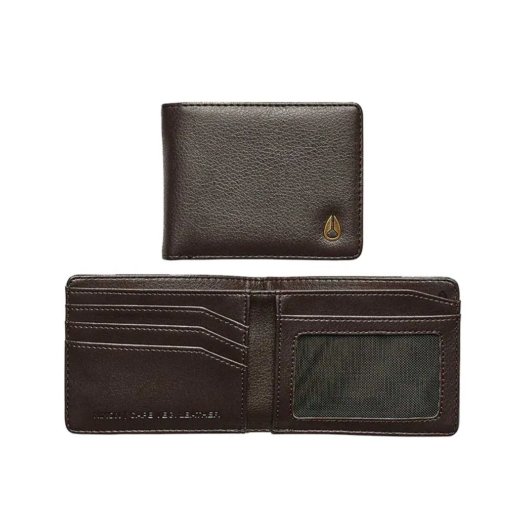 Nixon Cape Vegan Leather Wallet - Brown 1