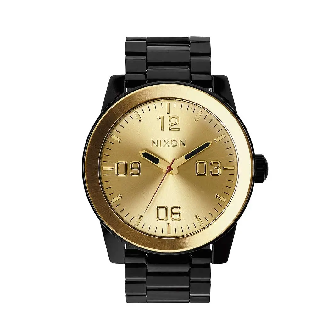 Nixon Corporal Ss - Black/Gold 1