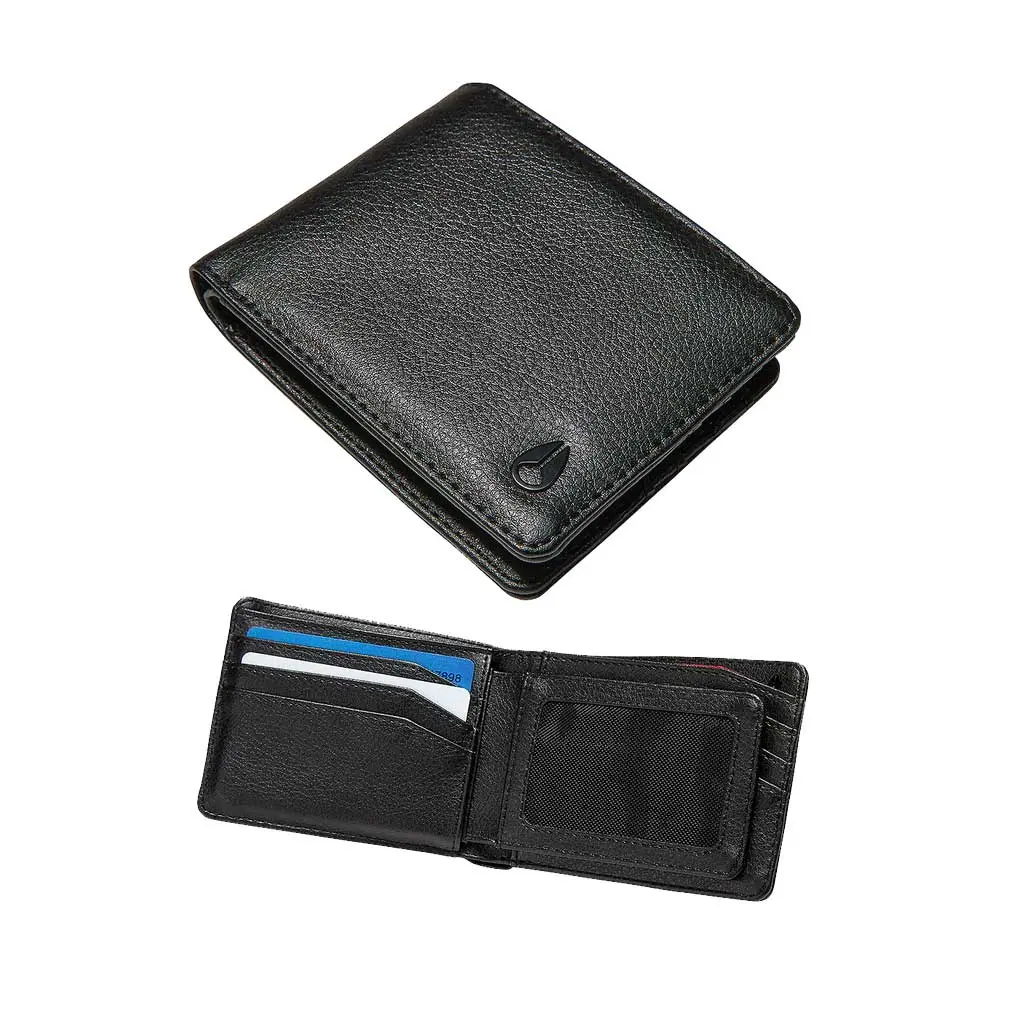 Nixon Pass Vegan Leather Wallet - Black 1