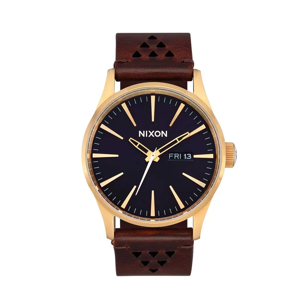 Nixon Sentry Leather - Gold/Indigo 1