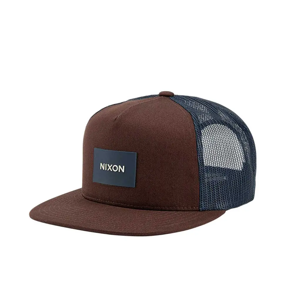 Nixon Team Trucker Hat - Navy/Brown 1