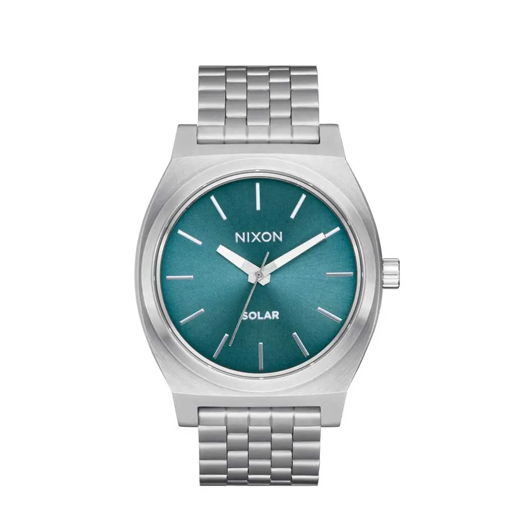 Nixon Time Teller Solar - Silver/Dusty Blue Sunray 1