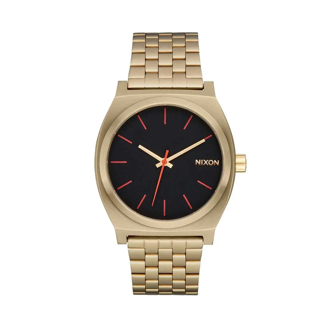 Nixon Time Teller - Yellow Gold/Black/Red 1