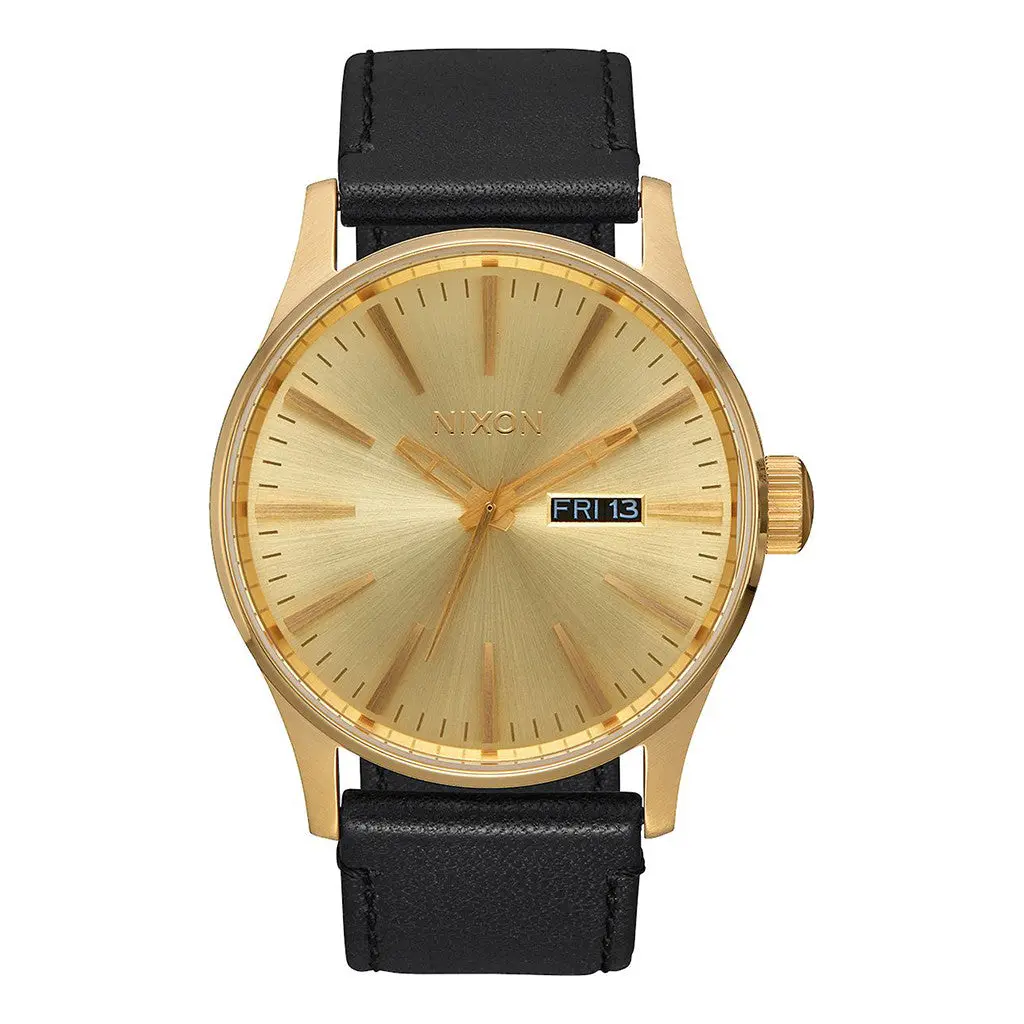 Nixon Sentry Leather  - Gold/Black 1