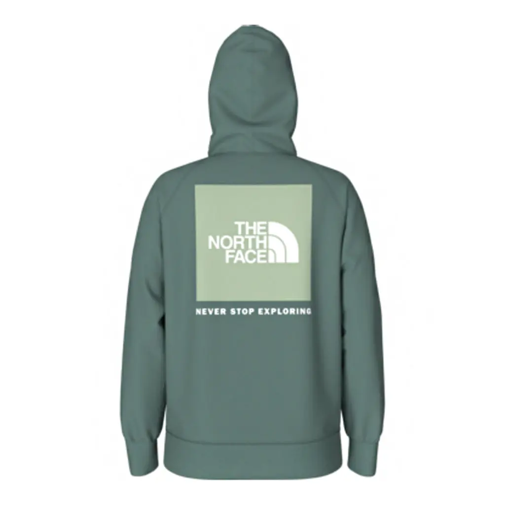 The North Face Women's Box Nse Pullover Hoodie - Dark Sage/Misty 1