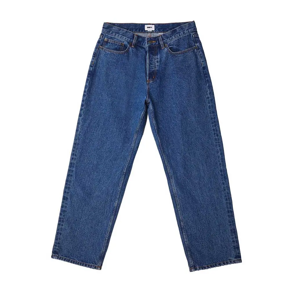 Obey Hardwork Denim Pant - Stonewash Indigo 1