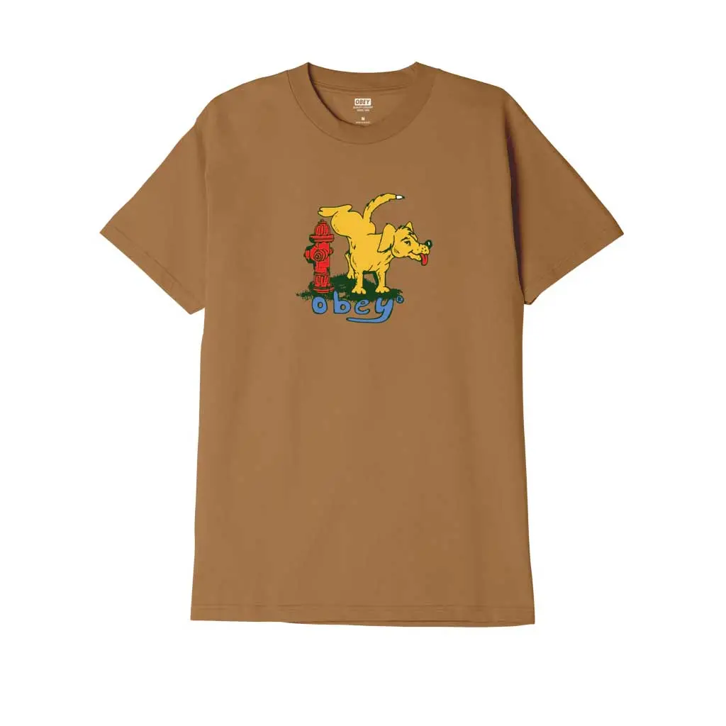 Obey Hydrant T-Shirt - Brown Sugar 1