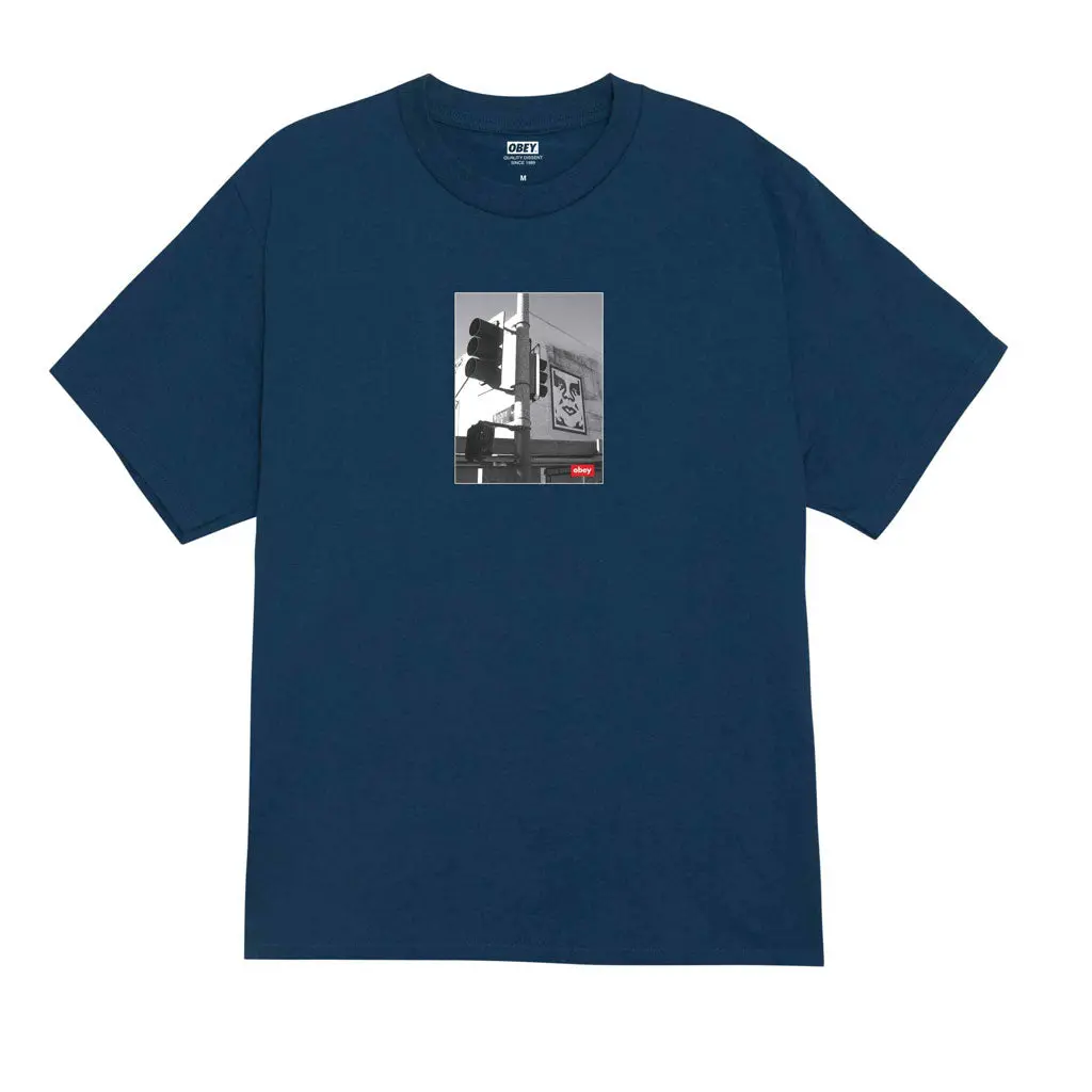 Obey Los Angeles Photo S/S Tee - Harbor Blue 1