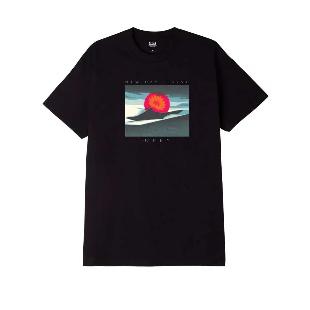Obey A New Day Rising Tee - Black 1